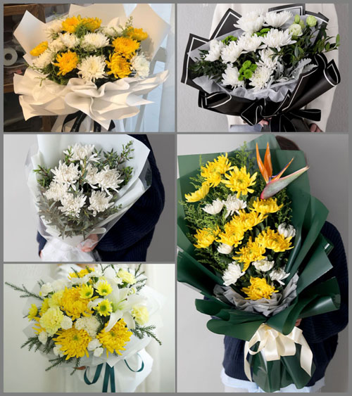 山东莱芜莱城区大王庄镇西上崮村白事花束代送